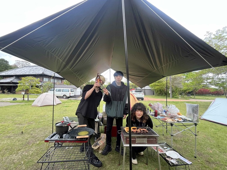 はじめまして松尾です×コウイチ×じんざべすの3組がキャンプ交流会を開催！